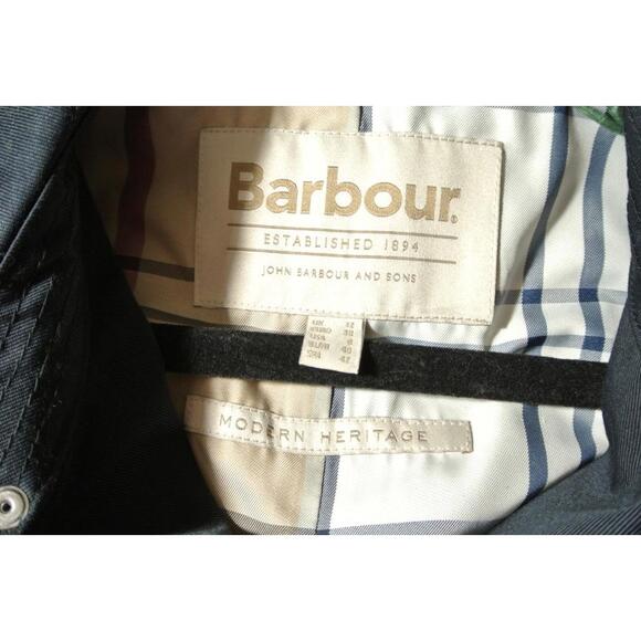 NEW, BARBOUR Greta Showerproof Trench Coat in Navy Sz 8 #C4770 - Picture 4 of 9